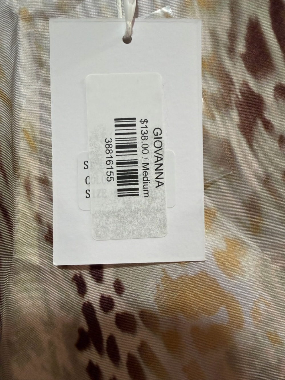 Lucy Paris Giovanna Bias Beige and Brown Snake-Print Maxi Dress - Picture 8 of 12